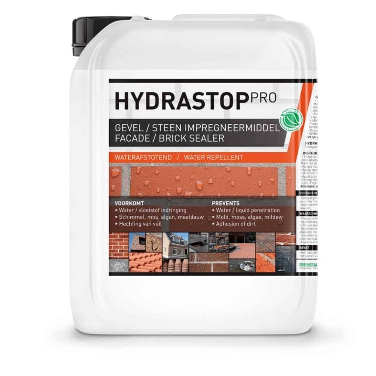 Hydrastop Pro, gevel impregneermiddel, gevel impregneren, buitenmuur impregneren, buitenmuur impregneermiddel, gevel hydrofoberen